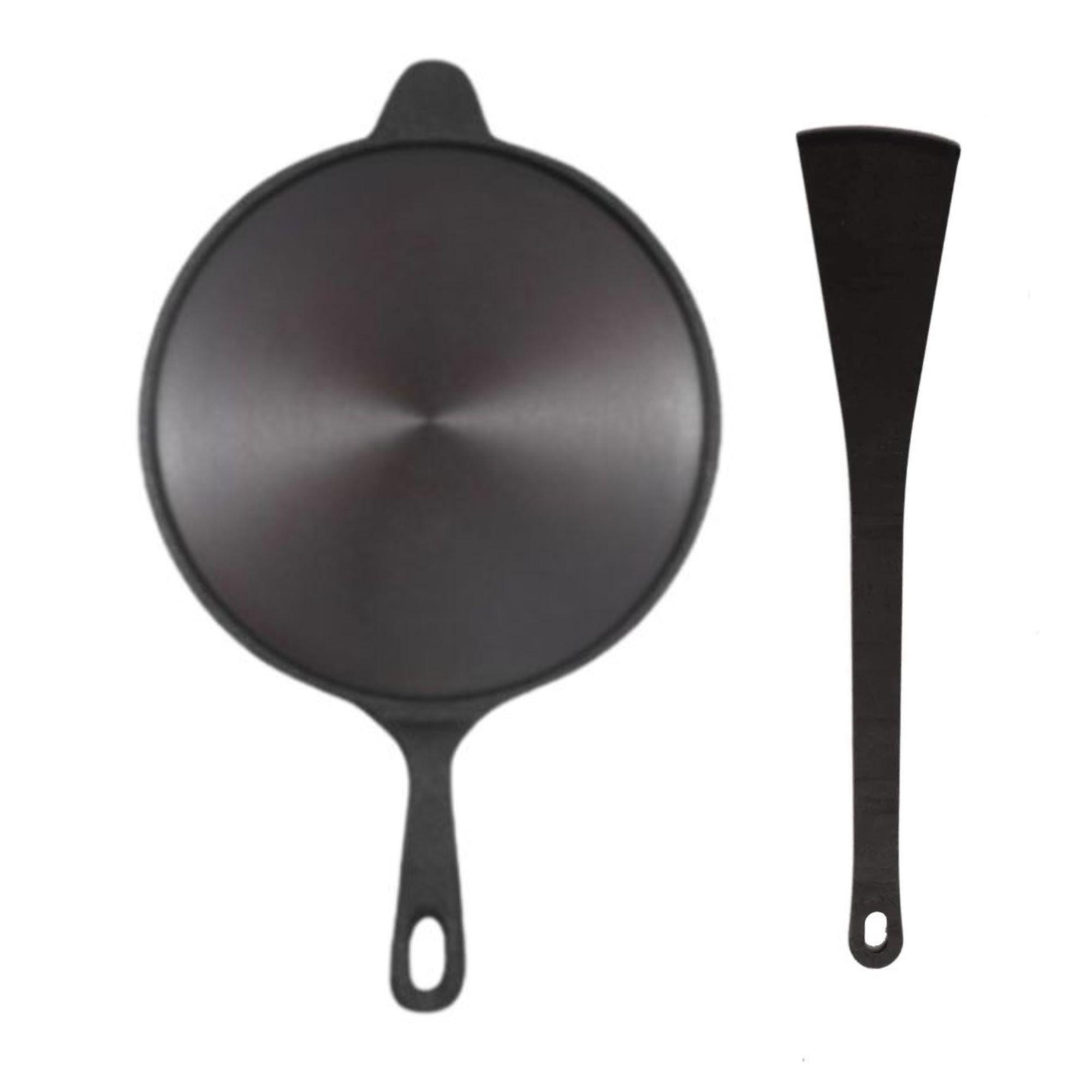 MudNPot cast iron tawa with long handle